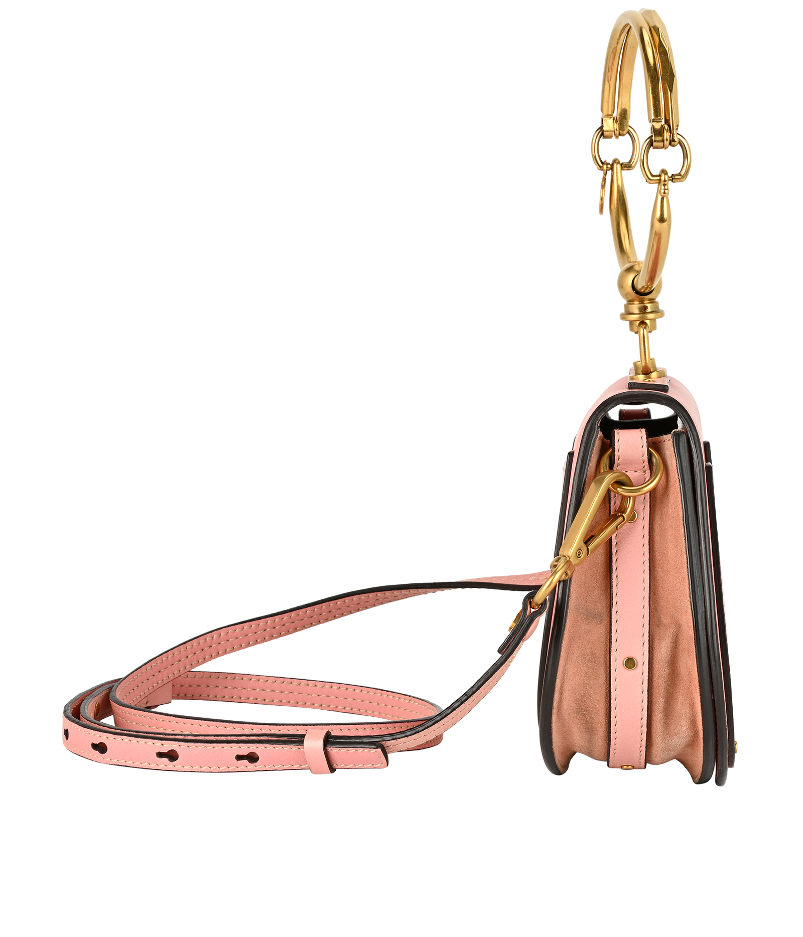 Nile, &pound;350, Handbags, Pink, Leather, Side view